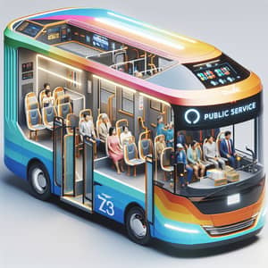 Contemporary Public Service Vehicle in Bright Colors