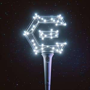 Kpop-Inspired Lightstick with Greek 'E' Constellation Design