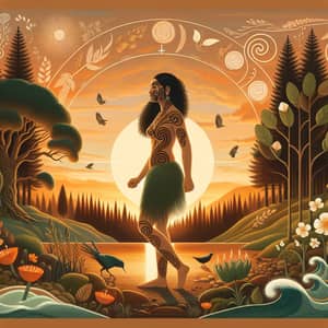 Hine Te Iwaiwa - Maori Feminine Power & Fertility Art