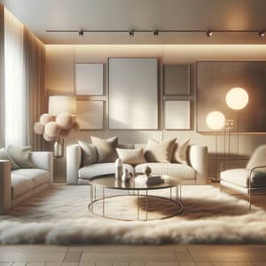Modern Living Room Salon: Cozy Décor & Stylish Furniture