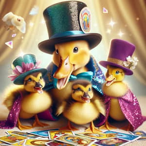 Happy Ducks Magician Family | Mystical Tarot Card Activity
