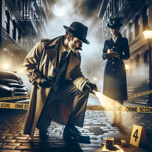 Mystery Detective Investigation | City Alley Scene