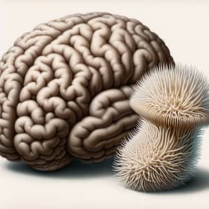 Human Brain and Hedgehog Mushroom: An Anatomical View