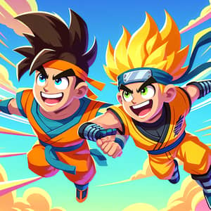 Dynamic Martial Artist and Ninja Duo | Adventure in the Skies