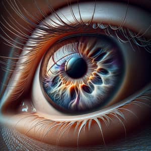 Intricate Human Eye: Mesmerizing Hues and Detail