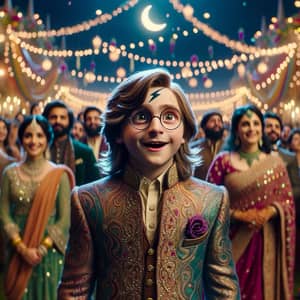 Young Wizard at Pakistani Wedding | Traditional Attire Celebration