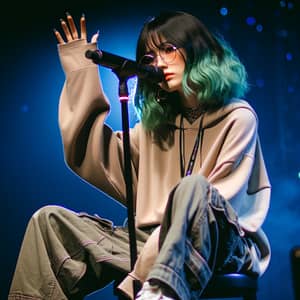 Billie Eilish: Young Singer with Unique Style on Stage
