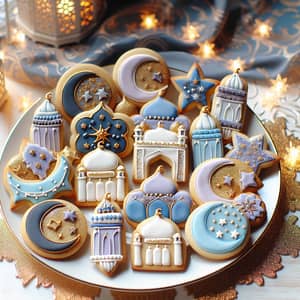 Exquisite Ramadan-themed Fondant Cookies | Festive Cookie Assortment
