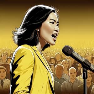 Empowering Asian Woman On Stage | Confident Public Speaker