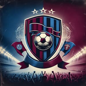 Famous European Soccer Club in Burgundy and Blue