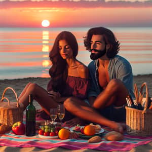 Romantic Sunset Beach Picnic with Spanish Couple | Mediterranean Vibes