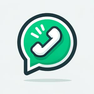 WhatsApp Chat Icon Design - Green Speech Bubble