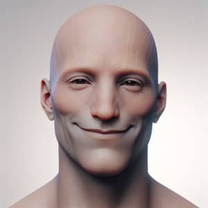 Genderless Human-like Entity | Unique Headshot Smiling