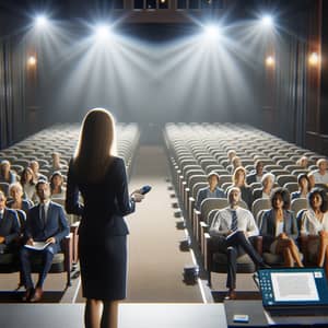 Engaging Presentation in Auditorium | PowerPoint Clicker