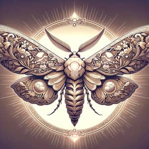 Giant Moth Symbol - Mythical & Ornate Design
