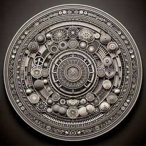 Intricate Geometric Circle Design: Harmony & Craftsmanship