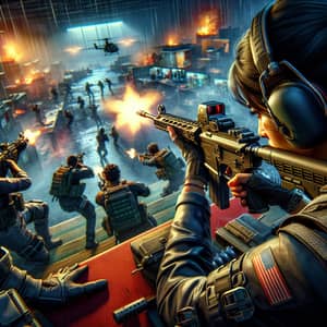 Intense Battle Royale Headshot Gameplay Scene | Adrenaline and Tension