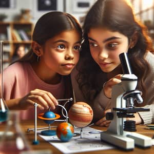 Young Girls Embracing Science: Inspiring Diversity in STEM