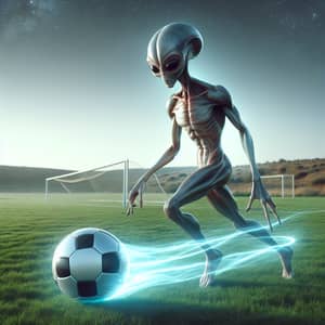 Alien Soccer Player: Extraterrestrial Agility & Speed