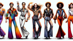 Fabulous 70s Dancer Costumes | Retro Style Sketches