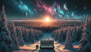 Siberia Synthwave Aesthetics: Retro 80s Music & Celestial Vibes