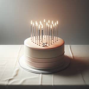 Minimalist Birthday Cake - Elegant Two-Tier Design