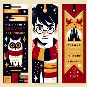 Wizarding World Inspired Bookmark Design | Magic & Friendship