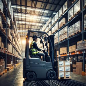 Smooth Forklift Material Handling in Warehouse Environment
