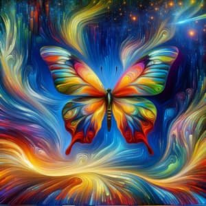 Surrealism Digital Painting: Butterfly Transformation