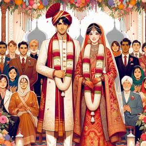 Asian Wedding Celebration: Lush Traditional Attire & Vivid Colors
