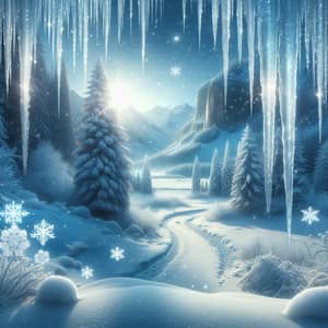 Breathtaking Winter Landscape | Snowfall & Icicles