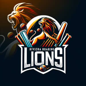 Dynamic Logo Design for Riviera Roaring Lions Cricket Team