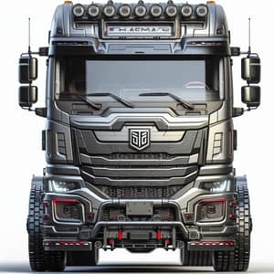 Shacman Truck Front View | Robust Industrial Design