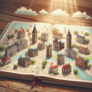 Discover European Travel Gems in London - Illustrated Map