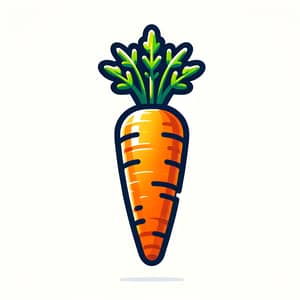 Vivid Fresh Carrot Image | Bright Orange Peel & Green Top