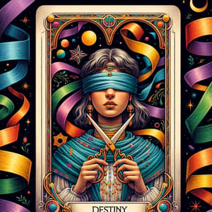 Destiny Tarot Card: Cutting Life's Ribbons