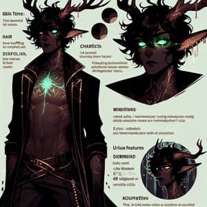 Seraphel Shadowmoon: Unique Tiefling-Deer Hybrid Character Profile