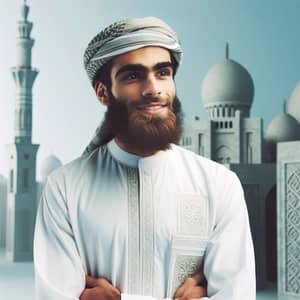 Middle-Eastern Man in Underwear