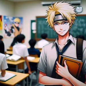 Young Student with Blonde Hair | Ninja Go Character