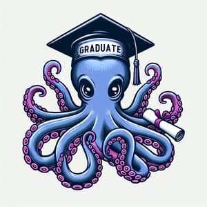 Octopus Graduate 2024 | Unique Academic Octopus Photo