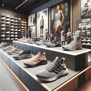 Athletic Footwear Store with Stylish Display | Performance & Style