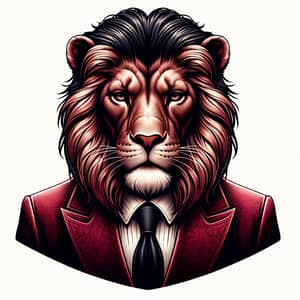 Realistic Stylized Zodiac Lion: Iconic Representation of Leo Sign