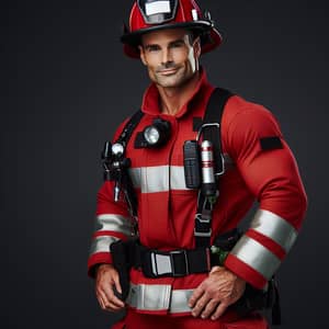 Xavi Hernández Firefighter Costume - Ready for Action