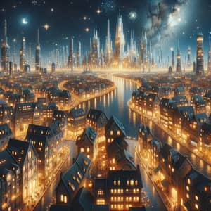 Velaris: The City of Lights | Enchanting Cityscape View