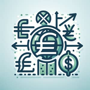 Global Currency Exchange Icon Design | International Trading Symbol