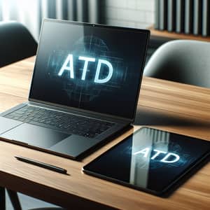 ATD Laptop & Tablet on Stylish Desk