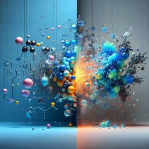 Ultra-Pure Water Chemical Reaction Art | Modern Style