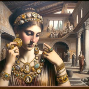 Ancient Lady from Herculaneum with Exquisite Rings