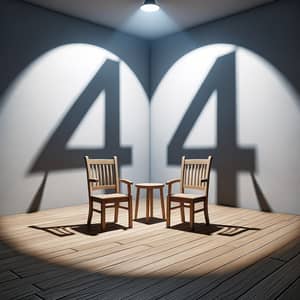 Optical Illusion Chairs Casting Number 44 Shadow