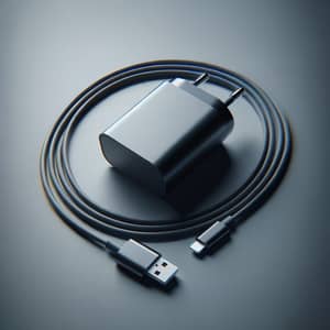 Sleek Modern Phone Charger with Long Cable